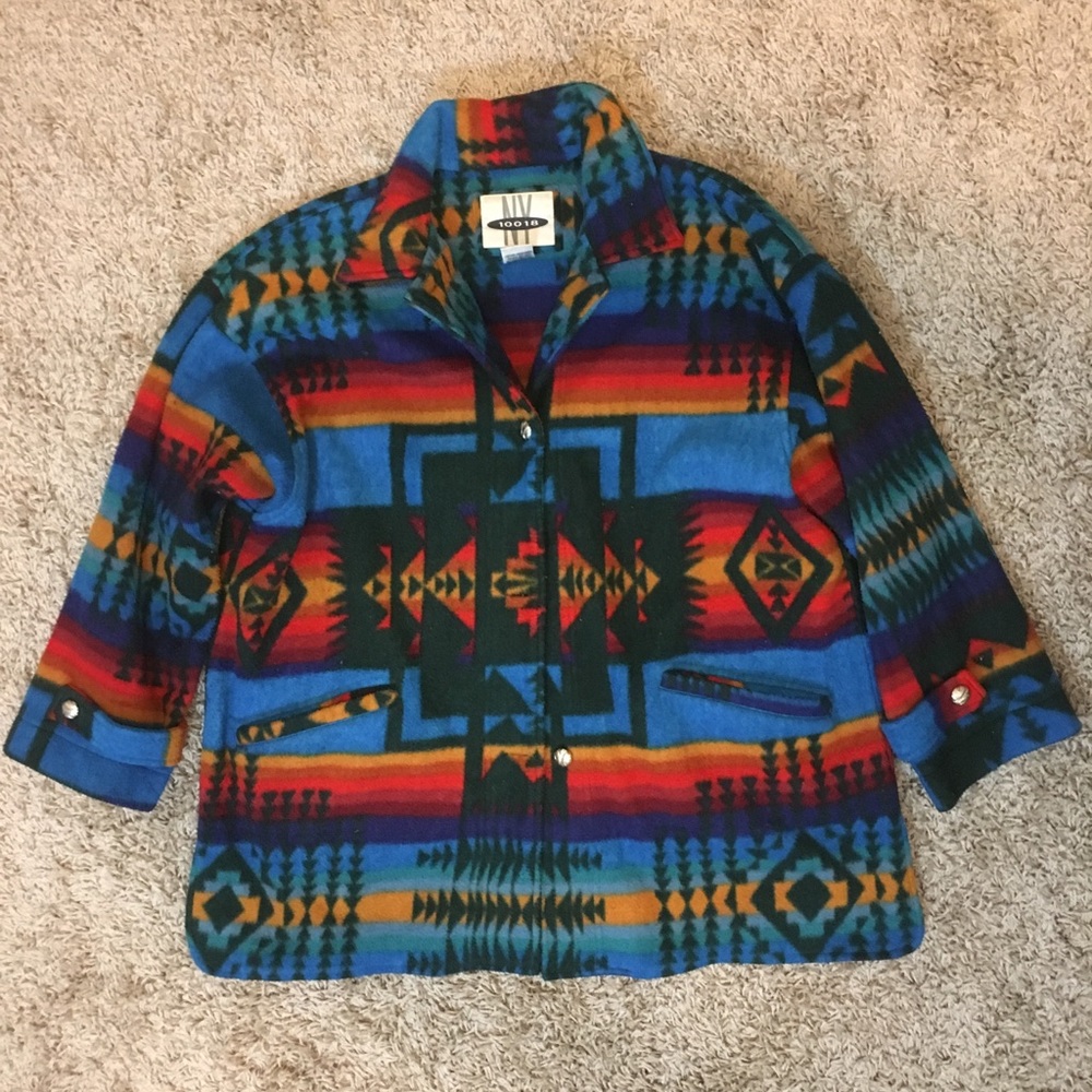 Vintage Aztec Print Jacket